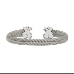 TOUS SILVER BEAR MESH BANGLE (skinny)!!!