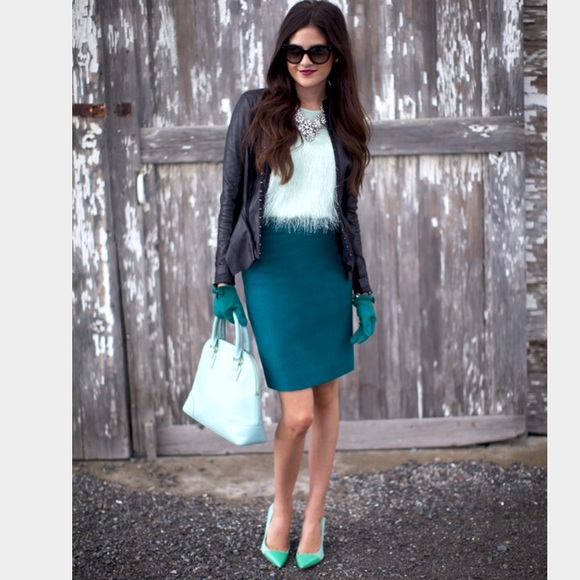 Tory Burch mint small dome Robinson satchel