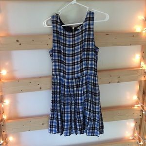 Plaid skater dress