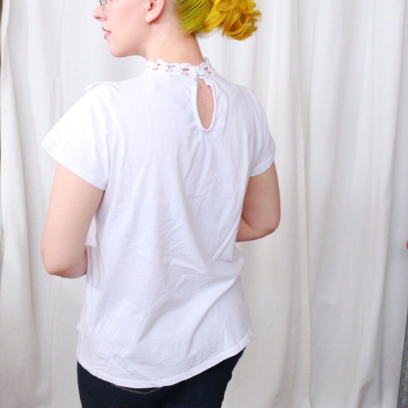 ASOS Tops - 💙SALE❤️ White Lace Collar Tee ASOS Tops - 💙SALE❤️ White Lace Collar Tee