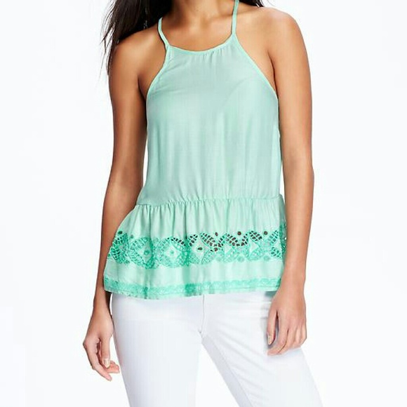 Old Navy Baby Doll Cami, Mint Green, XL Retail