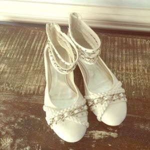 X•Appeal Flats with Ankle Straps Size 8M