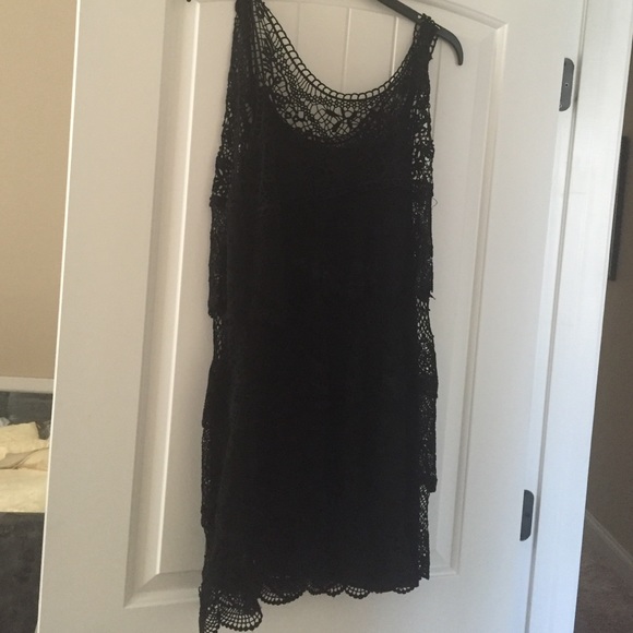 Black lace dress