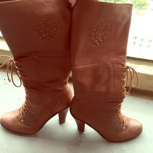 Vince Camuto size 8 Brown Leather High Boot