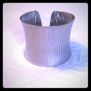 Silver cuff bracelet