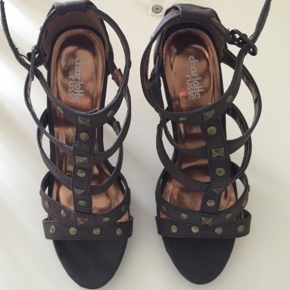 ‼️SOLD‼️Strappy studded high heels