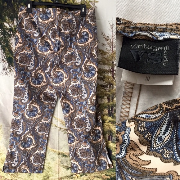 Vintage Patterned Capris - Picture 3 of 4