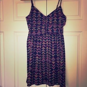 Roxy chevron skater dress