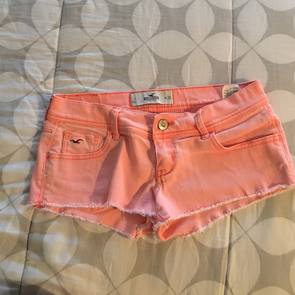 Hollister bright orange shorts size 26/3