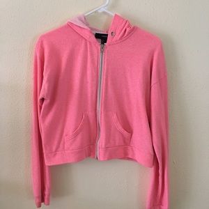 Pink crop jacket