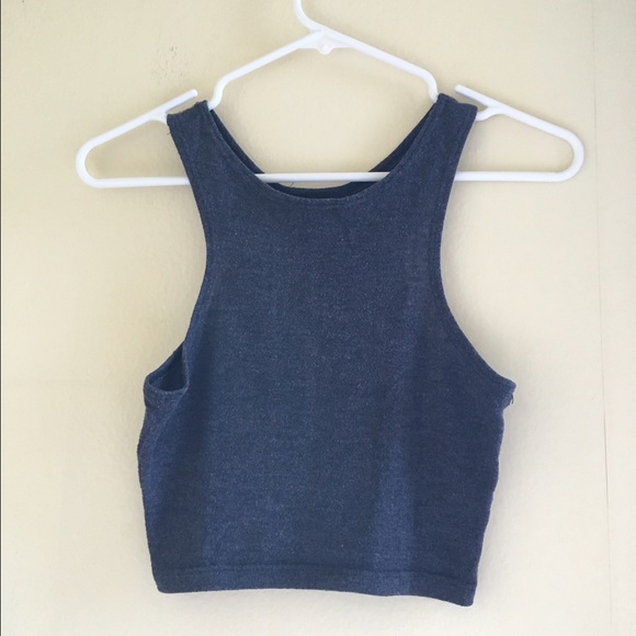 Grey Halter Top
