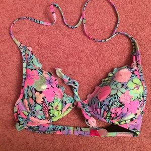 High-Tie Halter Bathing suit top