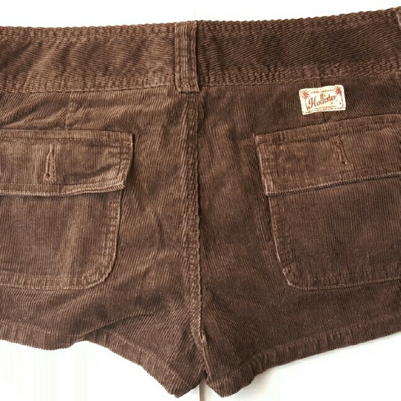 NWOT Hollister Drk. Brown Corduroy Shorts - Picture 2 of 4