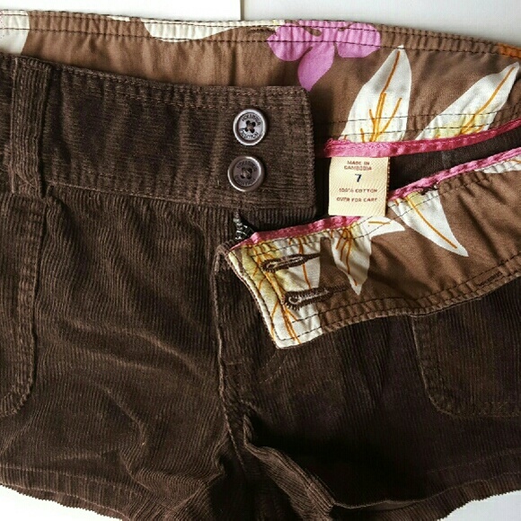 NWOT Hollister Drk. Brown Corduroy Shorts - Picture 3 of 4