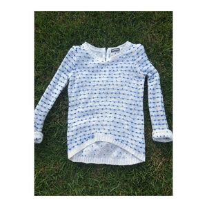 Blue and Cream Sweater