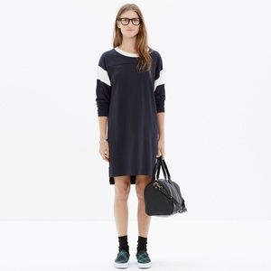 Madewell navy and white Varsity Tee Dress