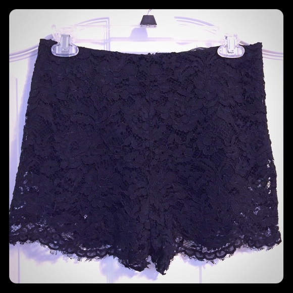 Zara Pants - Zara Black Lace Shorts