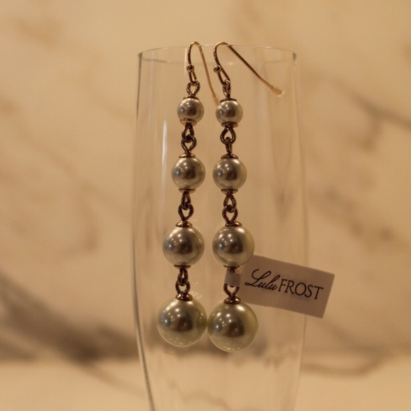 Lulu Frost Glass Pearl Gold Earrings