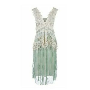 Lace & Crochet 2 Piece Dress NWT