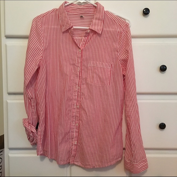 Striped button up