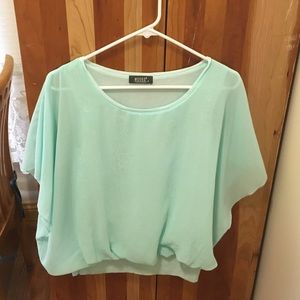 Teal blouse
