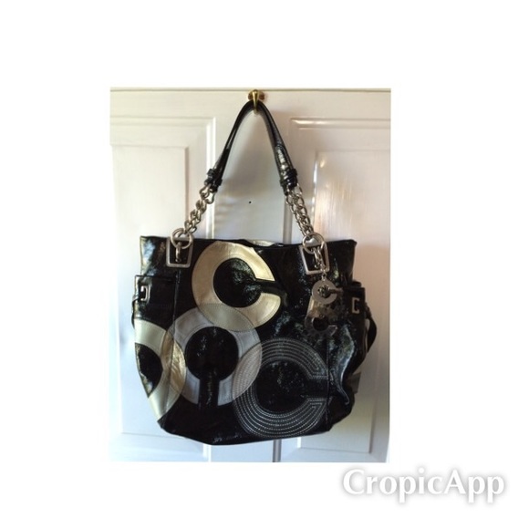 ⚡️Just Reduced⚡️Coach Black Patent Leather Tote