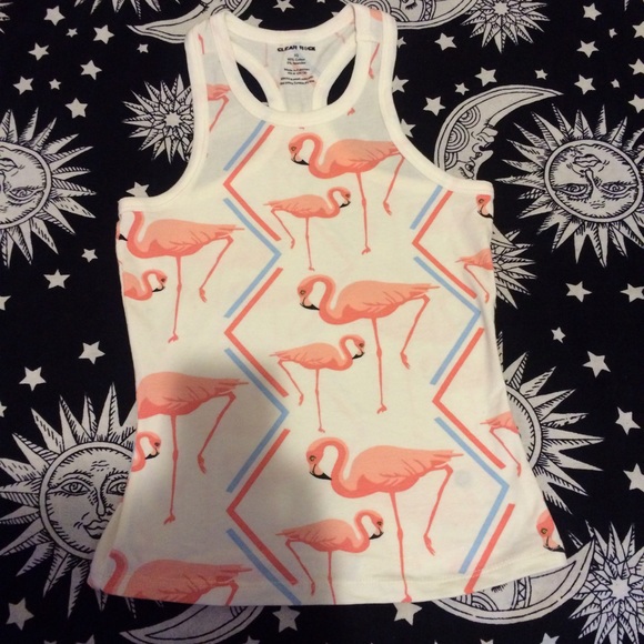 Cute flamingo tank top