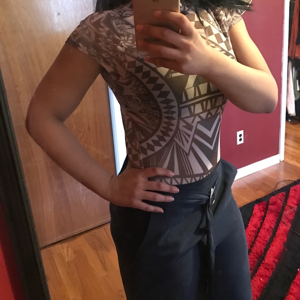 Mesh transparent bodysuit. Clearance - Picture 7 of 8