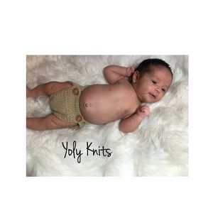 Frog Knitted Baby Diaper Cover 🐸