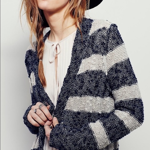 Sold-----free people free spirit stripe cardigan