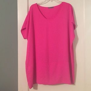 Hot pink shift dress