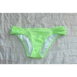 Neon Green Victoria's Secret Hipkini Bottoms