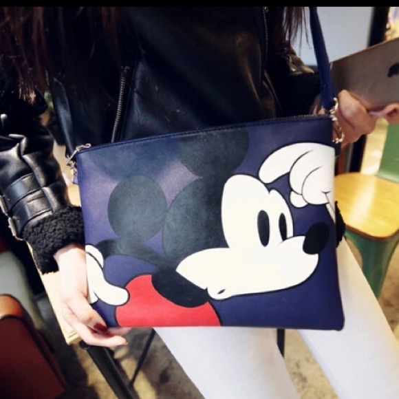 Handbags - 🚫Sold🚫Mickey navy clutch/bag!