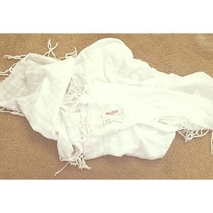 White Hollister Square Scarf Wrap