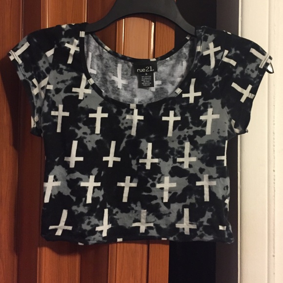 Cross crop top
