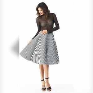 Get the look Striped Vintage Circle Skater Skirt