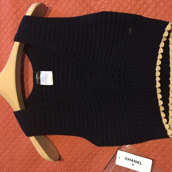 Channel sweater vest