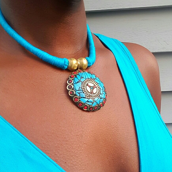 Sundial Choker - Turquoise