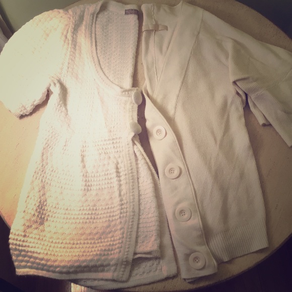 Short Sleeve White Sweater Bundle (S)