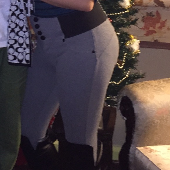 Gray high wasted pants - Picture 3 of 4