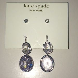 Kate Spade crystal convertible earrings