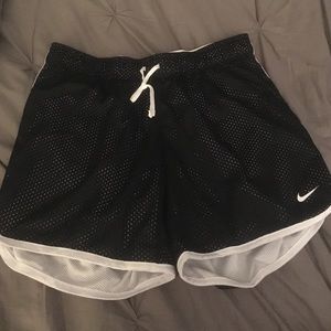 White & black NEW NIKE DRI-FIT shorts. NEVER WORM