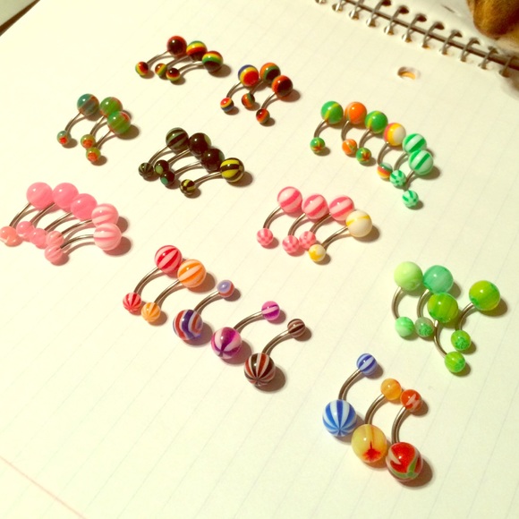10 Belly Button Rings for $5 - Picture 1 of 4