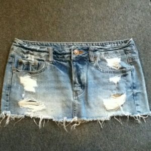 American Eagle Denim Mini Skirt