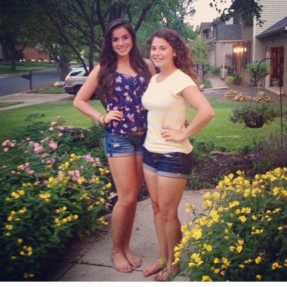 Halter top -- navy with pink flowers - Picture 2 of 2