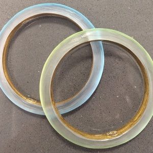 Alexis Bittar resin bracelets