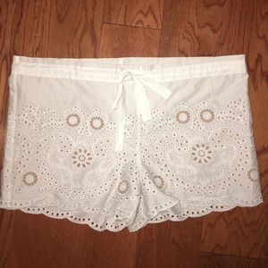 BCBG eyelet shorts