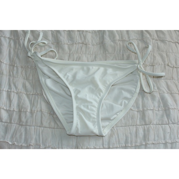 Off-white/Cream Colored Stringy Bikini Bottoms