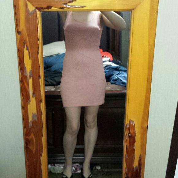Gray and pink dress