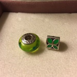 2 Authentic Pandora Charms